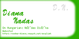 diana nadas business card